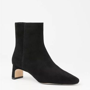 Ann Taylor Blade Heel Suede Booties Orig $248